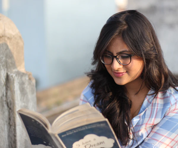 Student reading
