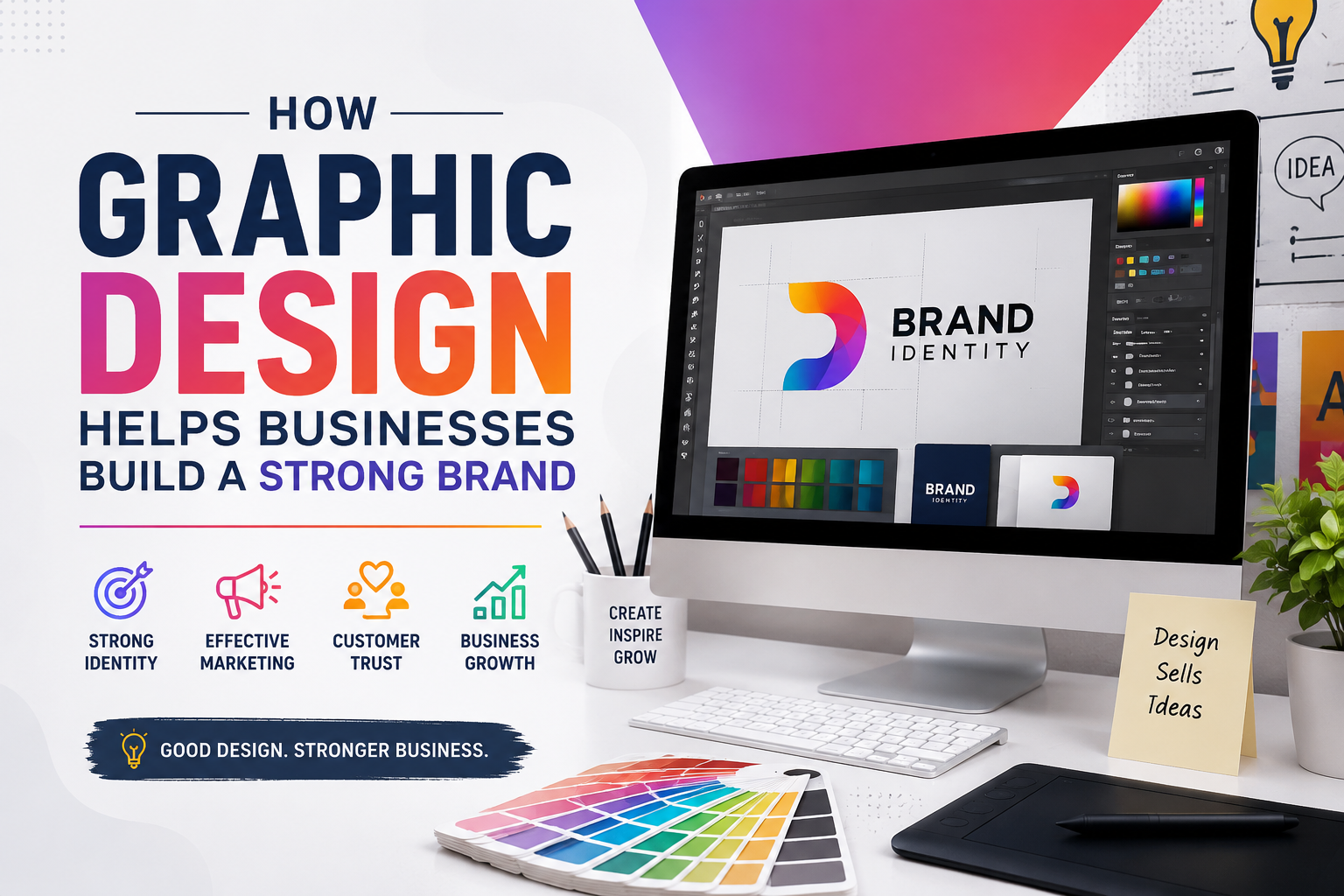 How Graphic Design Helps Businesses Build a Strong Brand