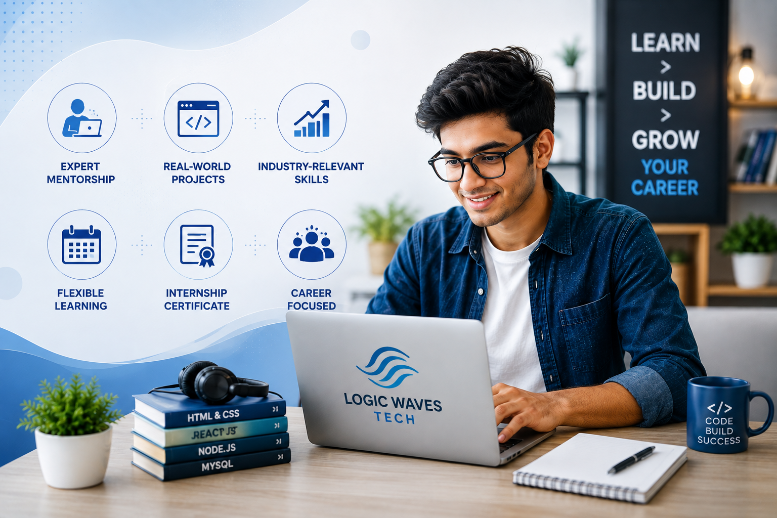 Why Choose Logic Waves Tech for Your Online Internship?