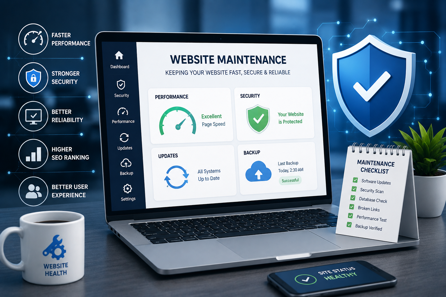 How Website Maintenance Improves Performance and Security
