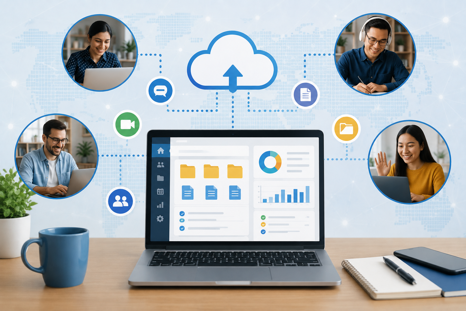 How Cloud-Based Business Software Improves Remote Team Collaboration