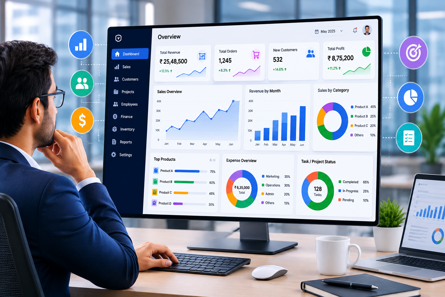 How Business Dashboards Help Managers Monitor Performance in Real Time
