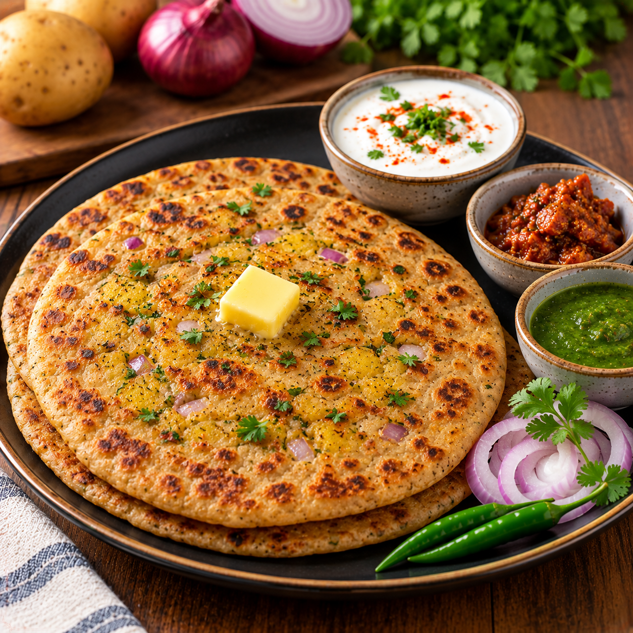 ALLO ONION PARATHA