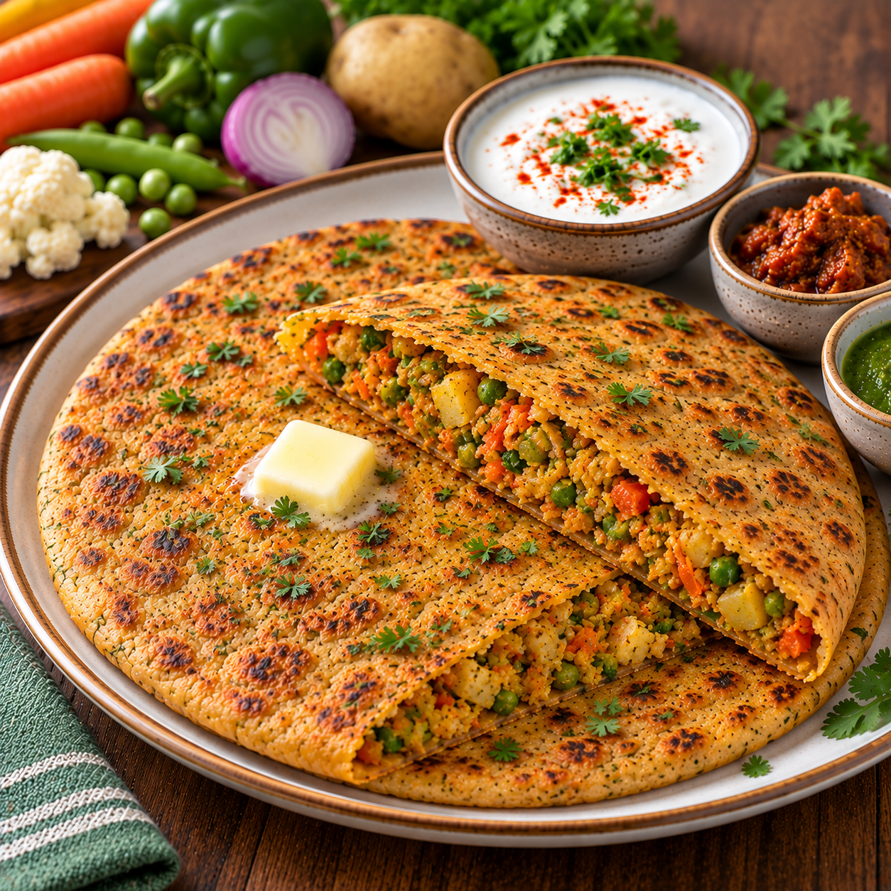 MIX VEG PARATHA