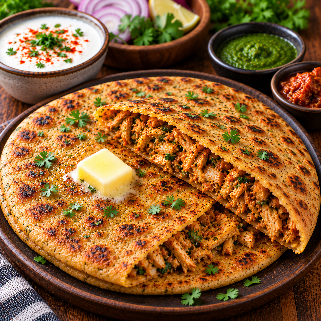 CHICKEN PARATHA