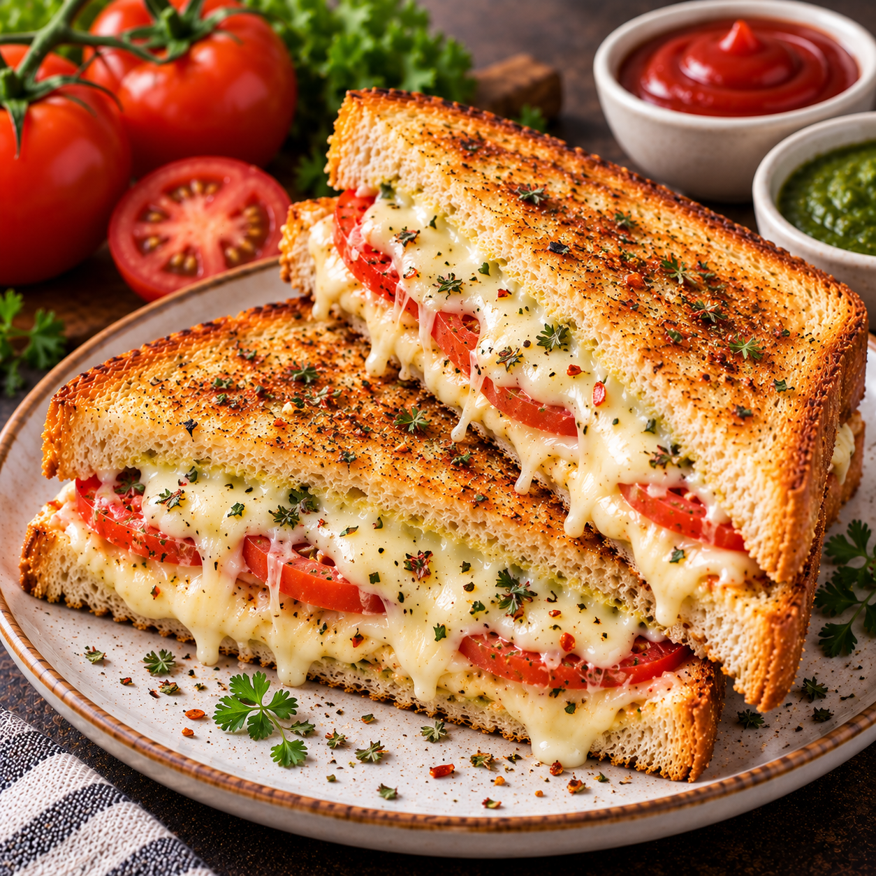 CHEESE TOMATO SANDWICH
