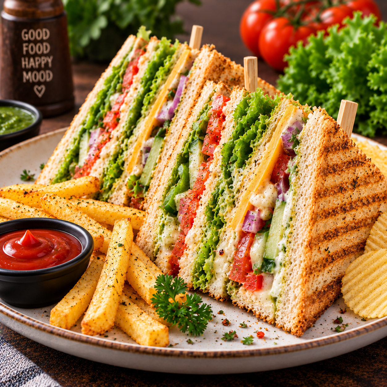 CLUB VEG SENDWICH