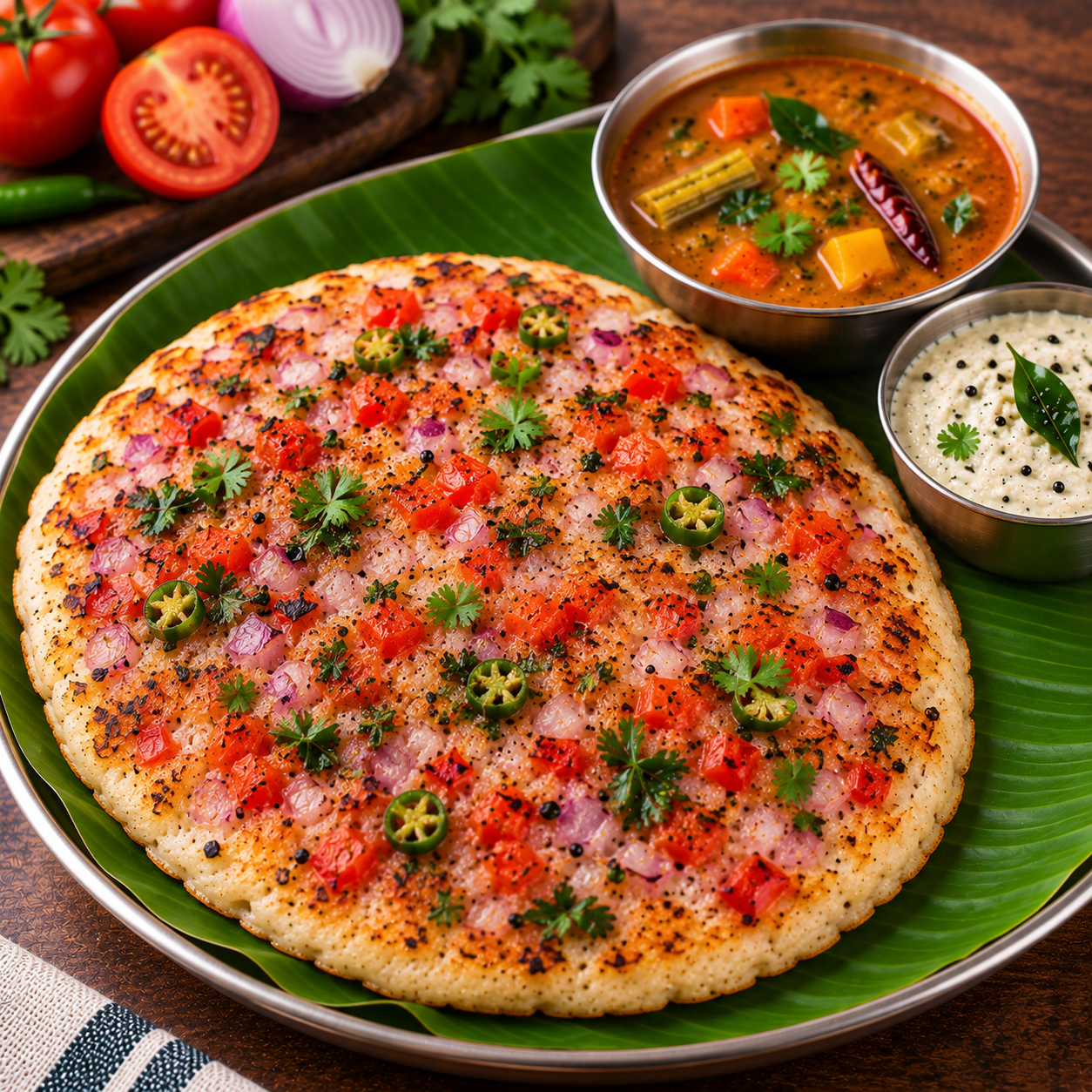 ONION TOMATO UTHAPPA