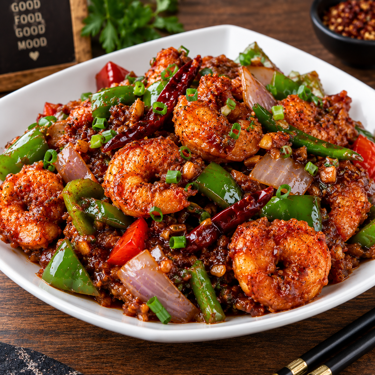 PRAWNS CHILLY