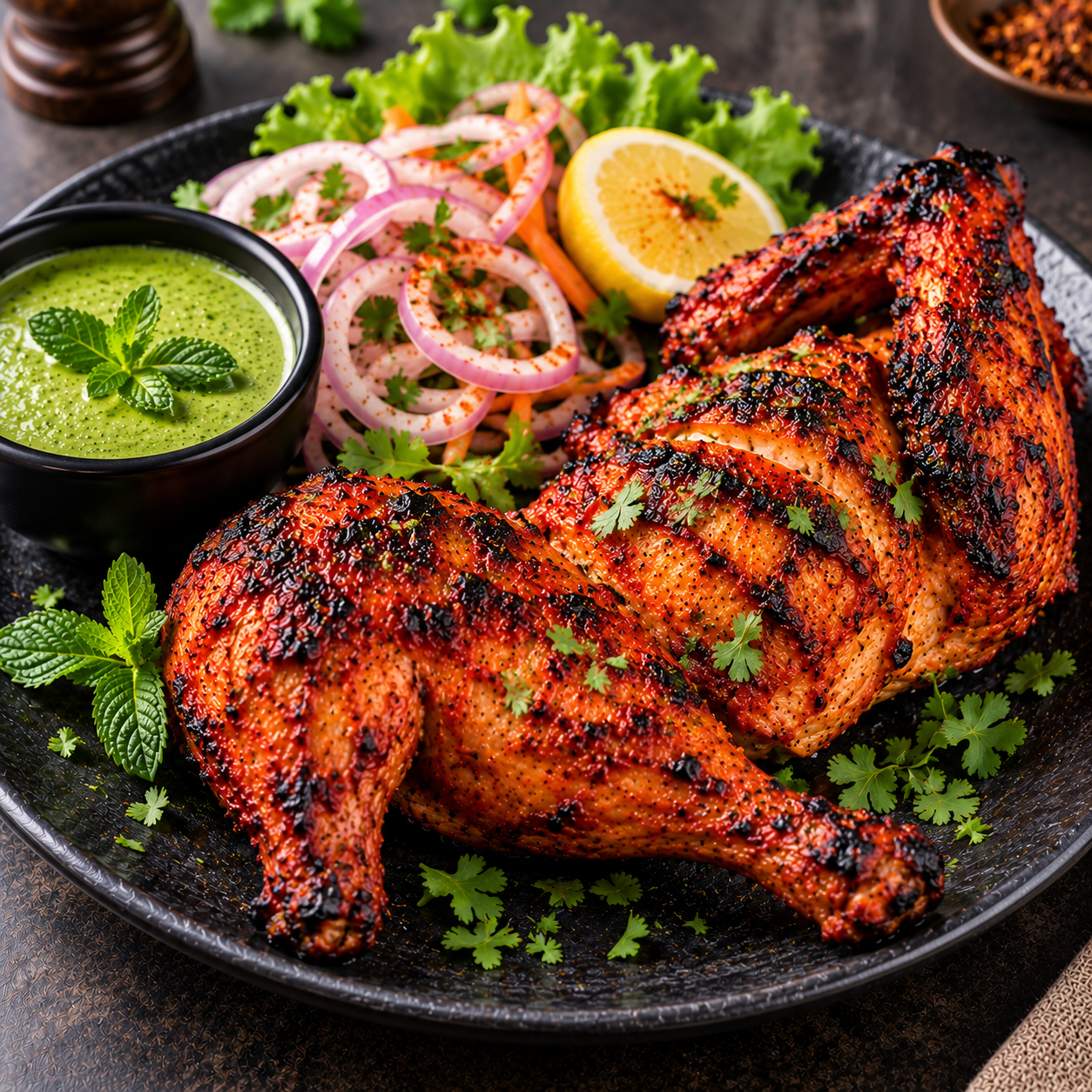 CHICKEN TAMDOORI HALF
