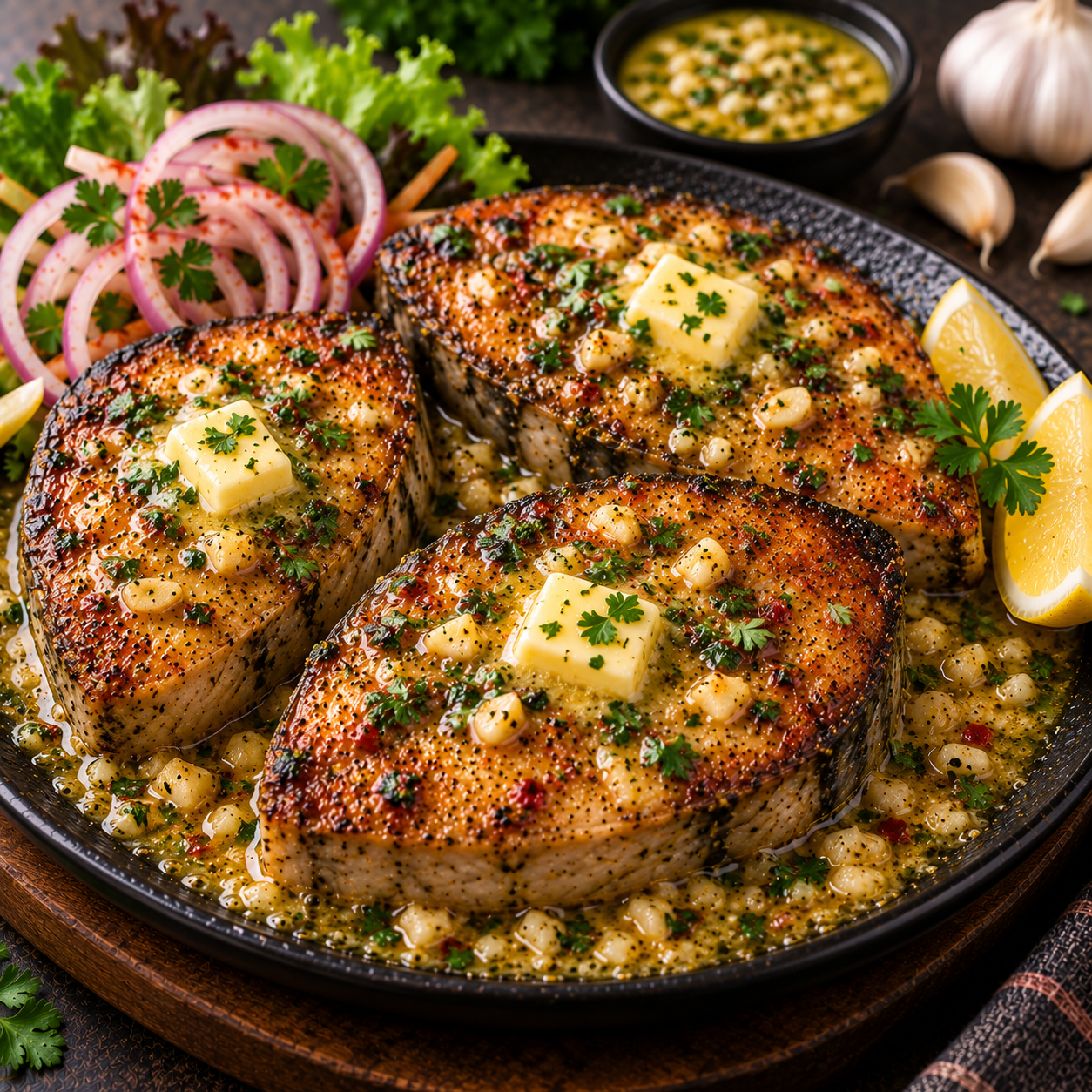 KINGFISH BUTTER GARLIC