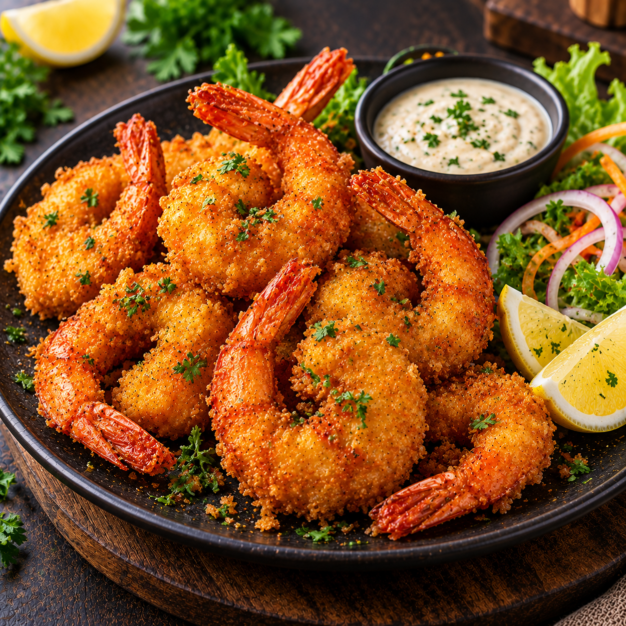 GOLDEN FRIED PRAWNS