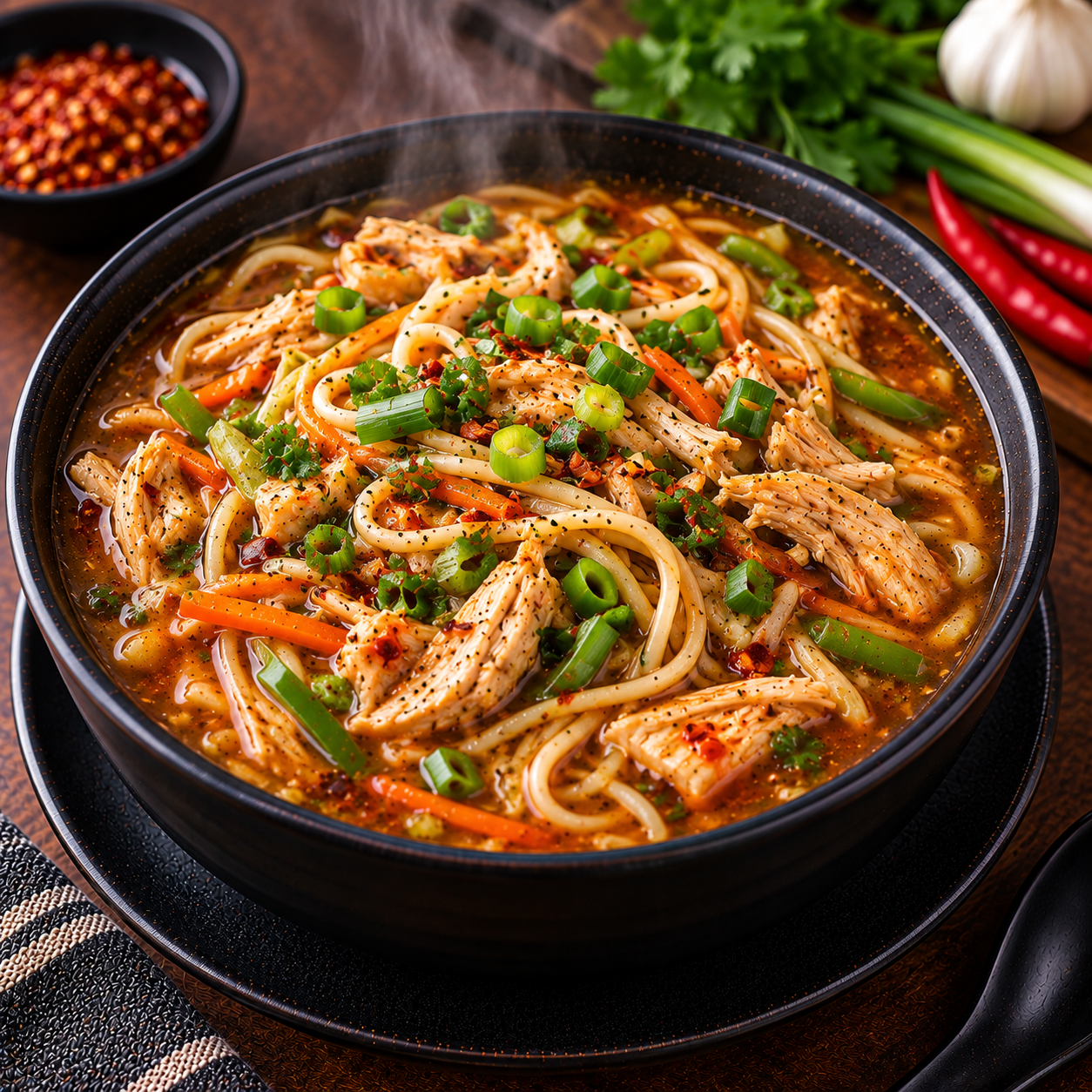 NOODLE CHICKEN SPICE SOUP