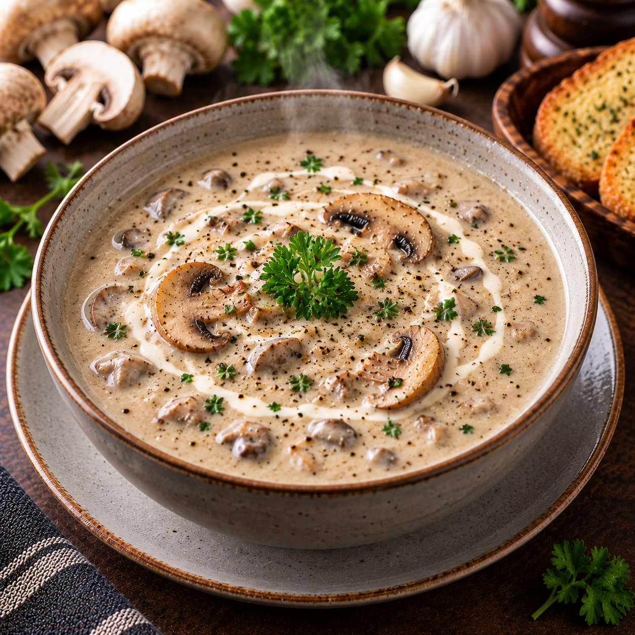CREAM OF MUSHROOM SOUP