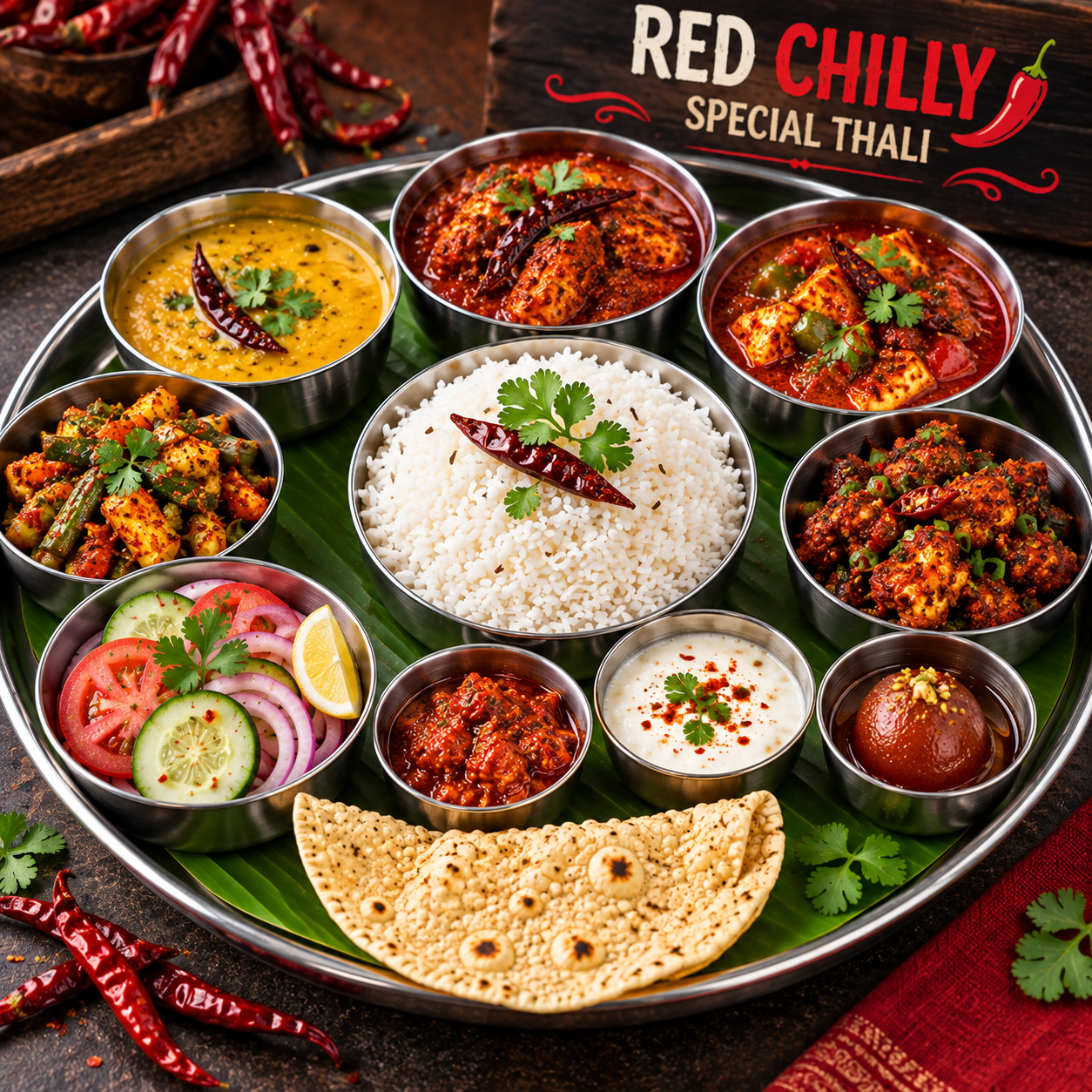 RED CHILLY SPECIAL THALI
