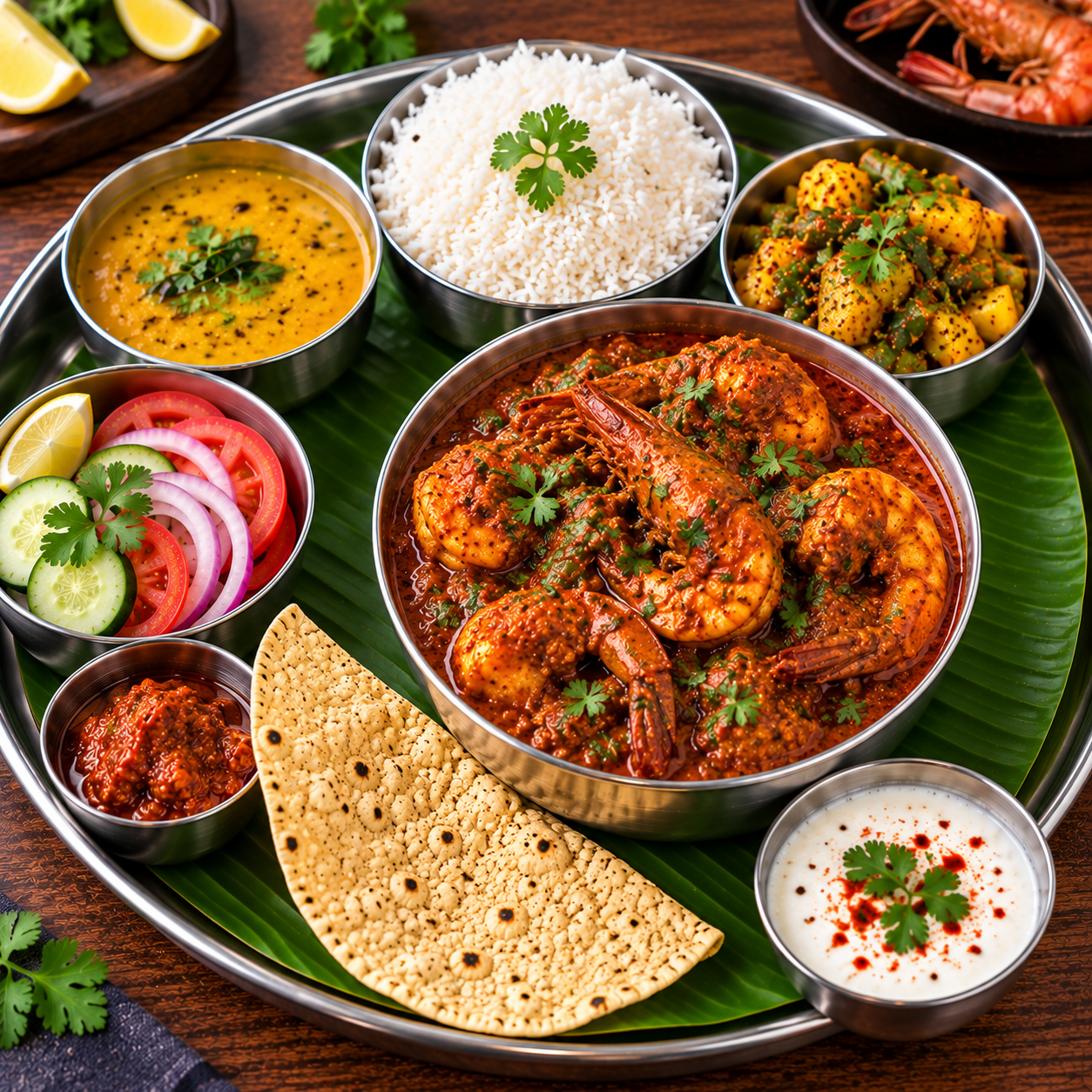 PRAWNS THALI