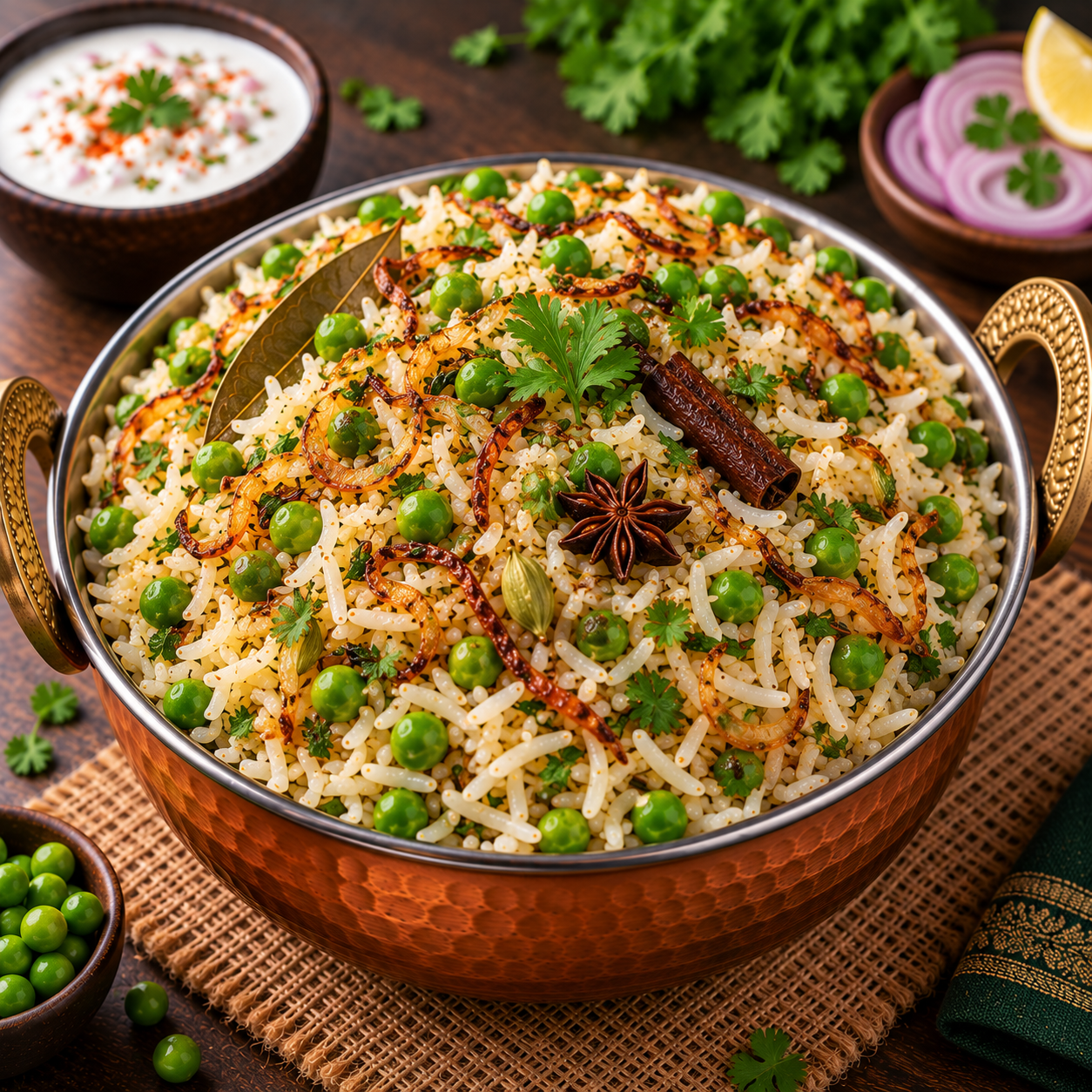 GREEN PEAS PULAO