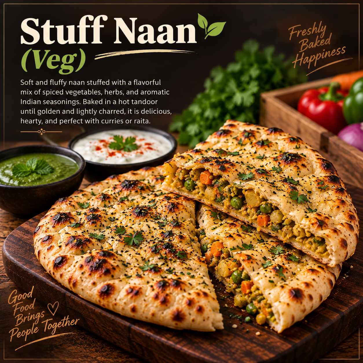 STUFF NAAN (VEG)