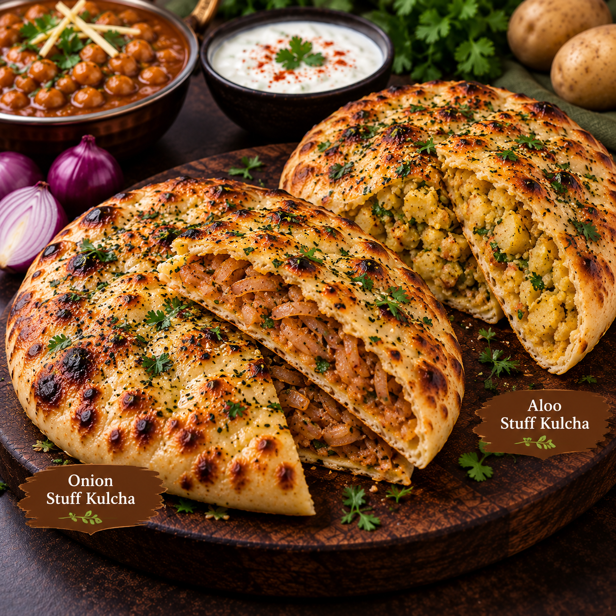 STUFF KULCHA (ONION/ALOO)