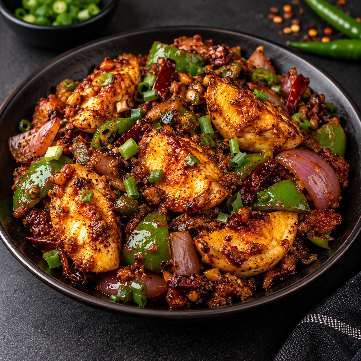 EGG CHILLY DRY FRY