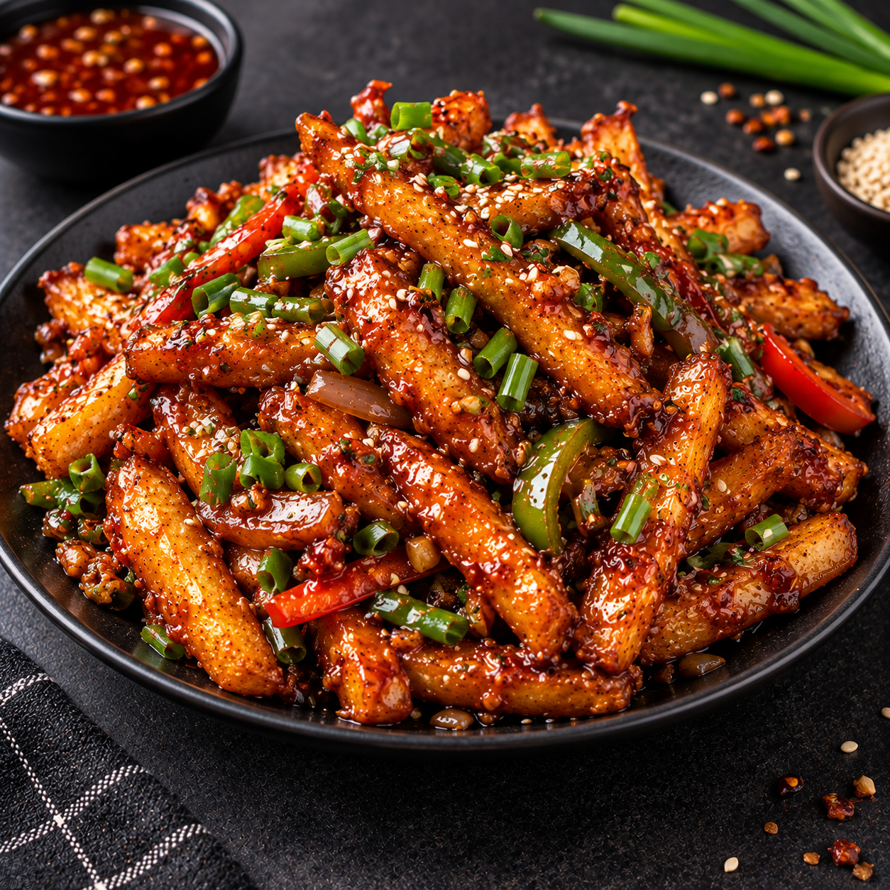 HONEY CHILLY POTATO