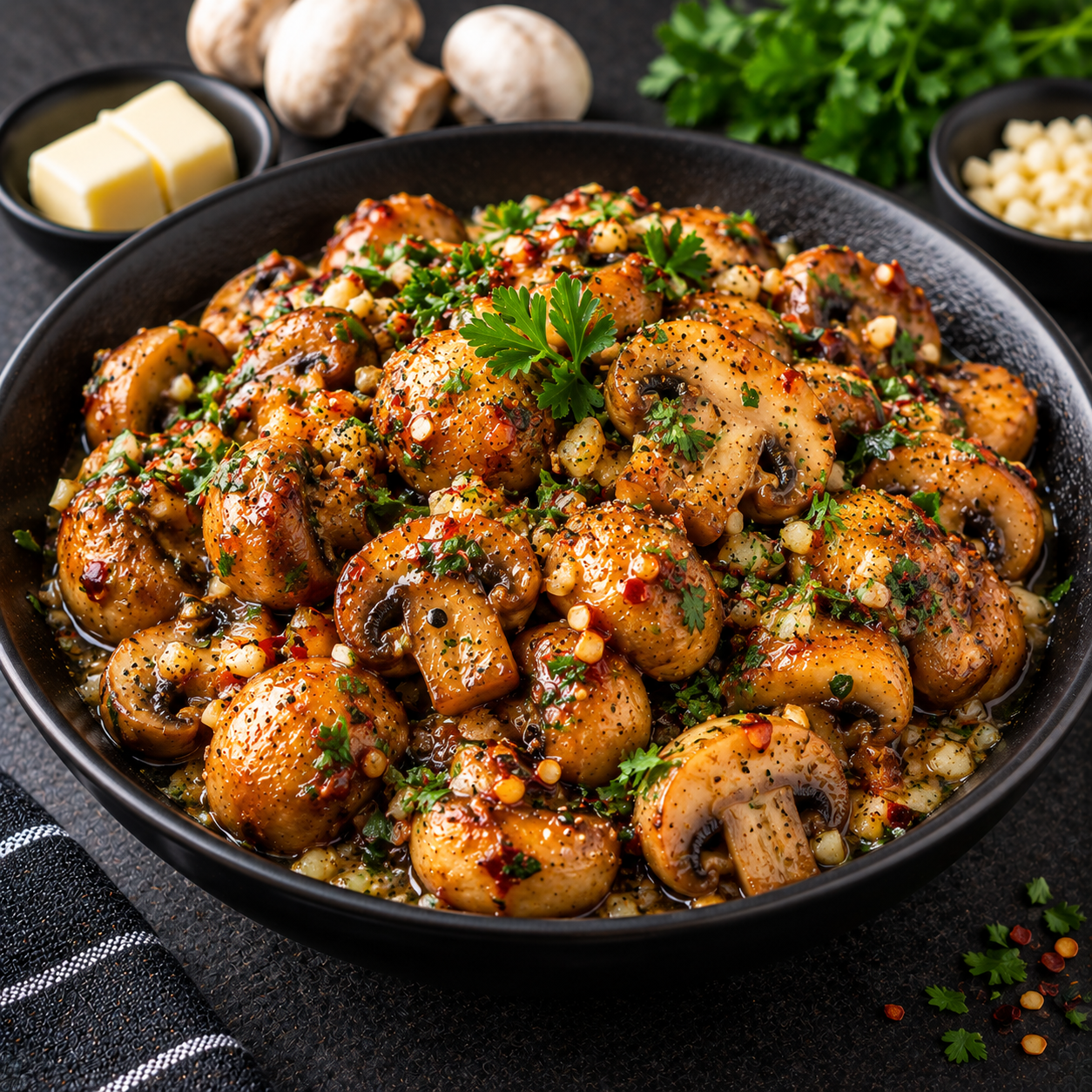 MUSHROOM BUTTER GARLIC