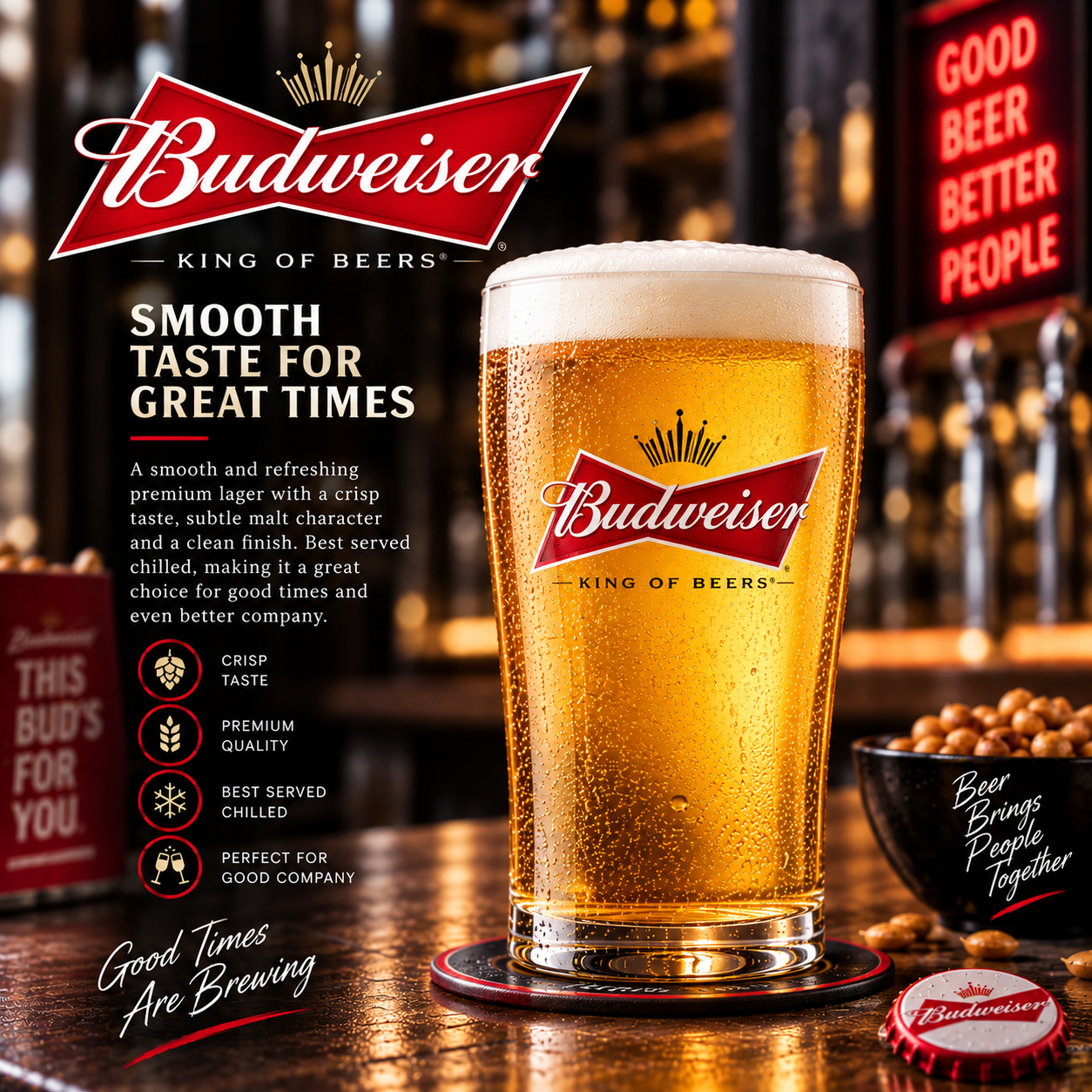 BUDWEISER (PINT)
