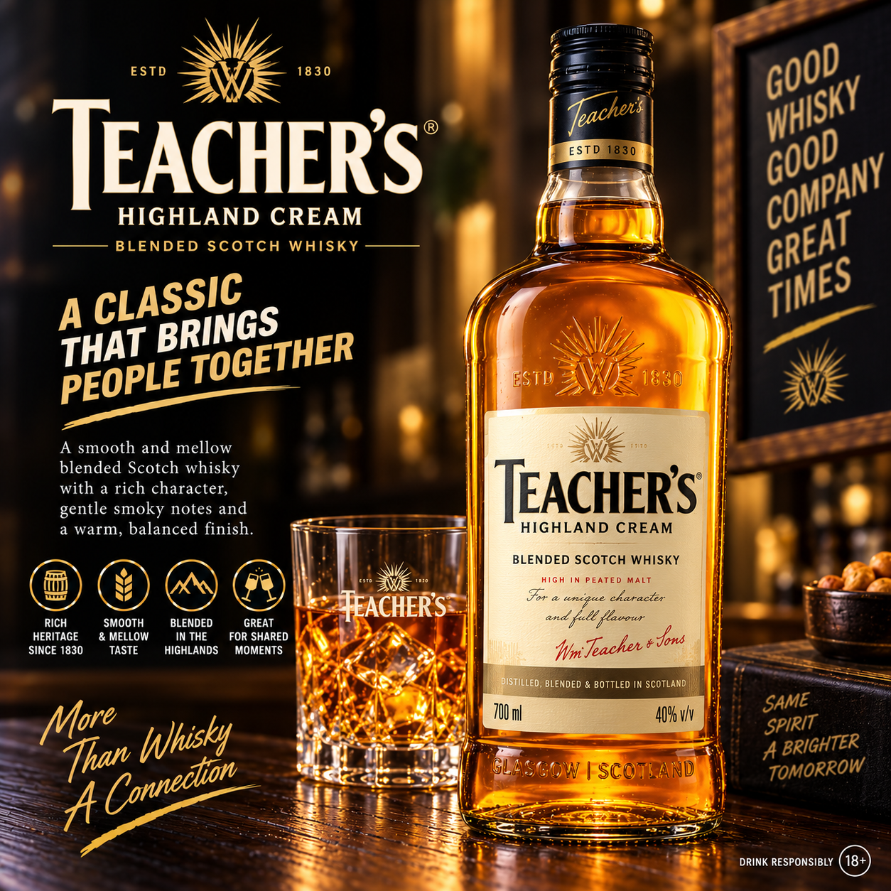WHISKY TEACHER HILAND CREAM