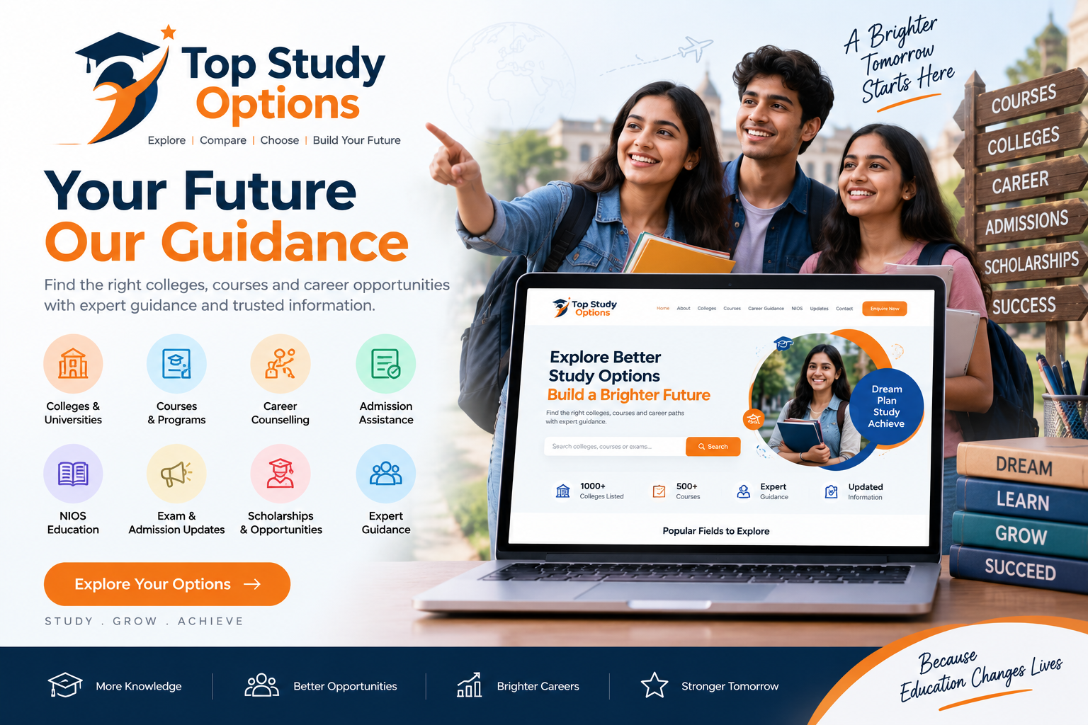 Top Study Options - Education & Career Guidance Website